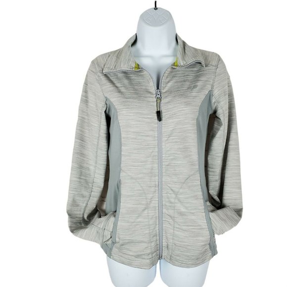 Köppen Jackets & Blazers - Koppen Womens XS Gray Spacedye Athletic Full Zip Running Jacket  Hand Holes